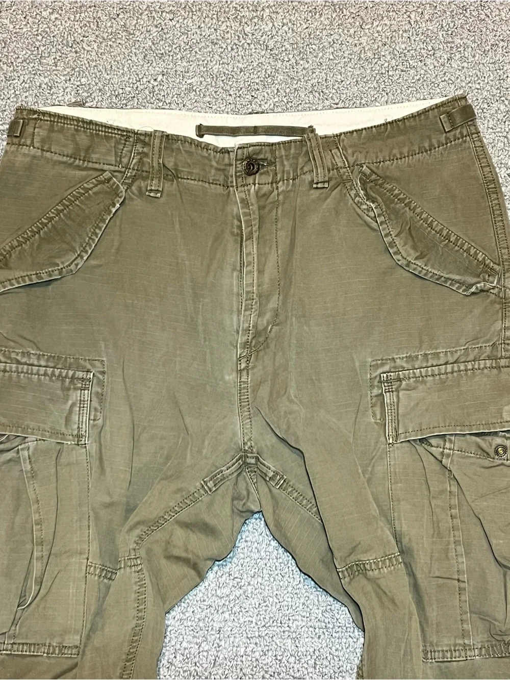Polo Ralph Lauren Utility Surplus Ripstop Cargo Pants Mens 32X30 Green Slim Fit